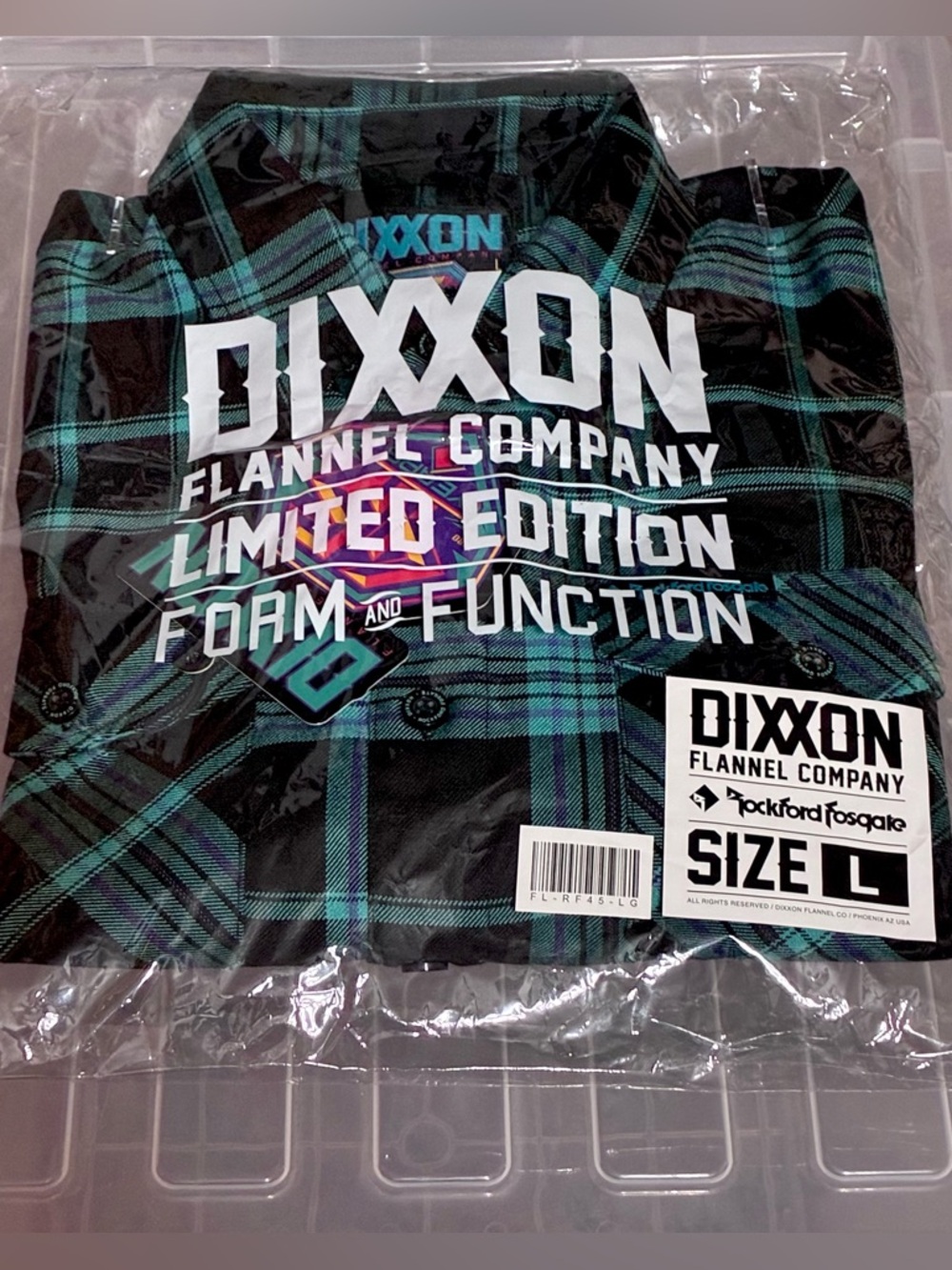 DIXXON Rockford Fosgate Flannel. 45th anniversary. New - Picture 2 of 10
